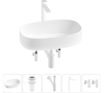 Комплект Wellsee 5 в 1 Lavinia Boho Bathroom Sink накладная раковина 55x35 см 3331112 20215836R