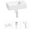 Комплект Wellsee 3 в 1 Lavinia Boho Bathroom Sink накладная/подвесная раковина 40x20 см 20215972R 1