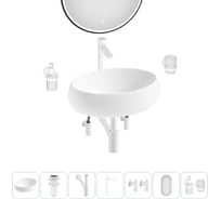 Комплект Wellsee 7 в 1 Lavinia Boho Bathroom Sink накладная раковина 50x36 см 3331108 20219256R