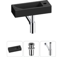 Комплект Wellsee 3 в 1 Lavinia Boho Bathroom Sink накладная/подвесная раковина 38x14 см 20215956R