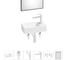 Комплект Wellsee 6 в 1 Lavinia Boho Bathroom Sink накладная/подвесная раковина 40x20 см 20219572R 1