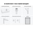 Комплект Wellsee 6 в 1 Lavinia Boho Bathroom Sink накладная/подвесная раковина 40x20 см 20219572R 12