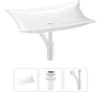 Комплект Wellsee 3 в 1 Lavinia Boho Bathroom Sink накладная раковина 59x39 см 3331111 20215294R
