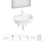 Комплект Wellsee 6 в 1 Lavinia Boho Bathroom Sink накладная раковина 55x40 см 3331108 20219468R 1