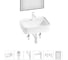 Комплект Wellsee 6 в 1 Lavinia Boho Bathroom Sink накладная/подвесная раковина 50x40 см 20219372R 1