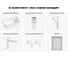 Комплект Wellsee 6 в 1 Lavinia Boho Bathroom Sink накладная/подвесная раковина 50x40 см 20219372R 12