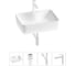 Комплект Wellsee 4 в 1 Lavinia Boho Bathroom Sink накладная раковина 48x37 см 3331110 20215266R 1