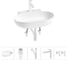 Комплект Wellsee 5 в 1 Lavinia Boho Bathroom Sink накладная/подвесная раковина 58x40 см 20215142R 1