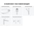 Комплект Wellsee 5 в 1 Lavinia Boho Bathroom Sink накладная/подвесная раковина 58x40 см 20215142R 12