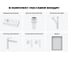 Комплект Wellsee 6 в 1 Lavinia Boho Bathroom Sink накладная/подвесная раковина 37x18 см 20219530R 12