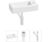 Комплект Wellsee 3 в 1 Lavinia Boho Bathroom Sink накладная/подвесная раковина 37x18 см 20215860R 1
