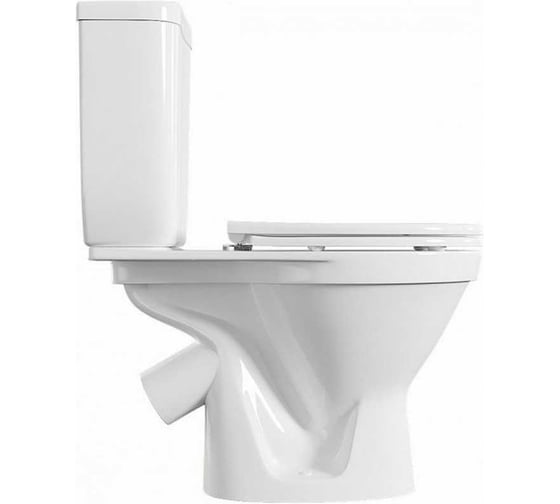 Унитаз Norm Blanc Duroplast выпуск 45 градусов, крышка дюропласт с микролифтом 9837B099-7202