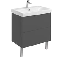 Тумба AQUATON Юнит 70 антрацит, Раковина Адриана 70 1A286801UN820