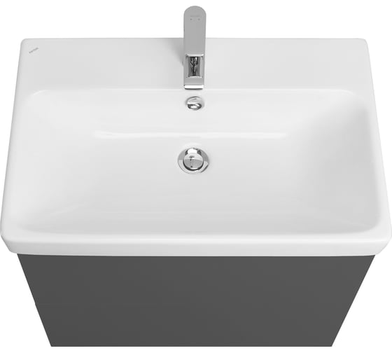 Тумба AQUATON Юнит 70 антрацит, Раковина Адриана 70 1A286801UN820