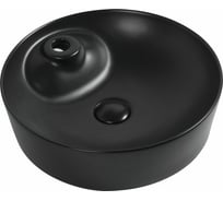 Керамическая накладная раковина Aquanet MOON-2-MB 430х430х130, черный матовый 00273671