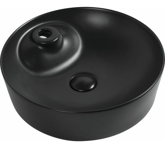 Керамическая накладная раковина Aquanet MOON-2-MB 430х430х130, черный матовый 00273671