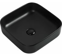Керамическая накладная раковина Aquanet 385х385х140, черный матовый CITY-1-MB 00245837