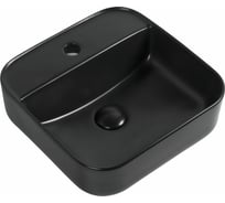 Керамическая накладная раковина Aquanet CITY-2-MB 390х390х140, черный матовый 00273669