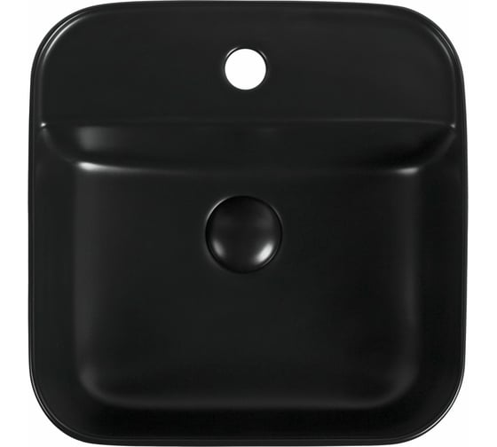 Керамическая накладная раковина Aquanet CITY-2-MB 390х390х140, черный матовый 00273669