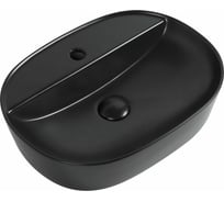 Керамическая накладная раковина Aquanet LAKE-2-MB 500х380х120, черный матовый 00273672