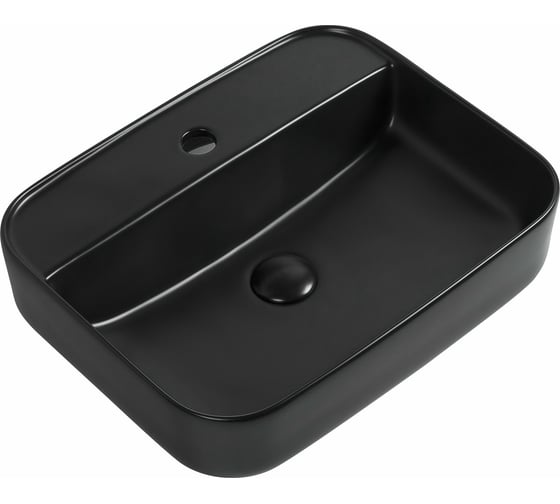 Керамическая накладная раковина Aquanet SOUL-2-MB 500х400х140, черный матовый 00273670