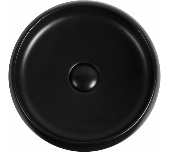 Керамическая накладная раковина Aquanet ROUND-1-MB 360х360х130, черный матовый 00273680