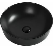 Керамическая накладная раковина Aquanet MOON-1-MB 415х415х135, черный матовый 00245827