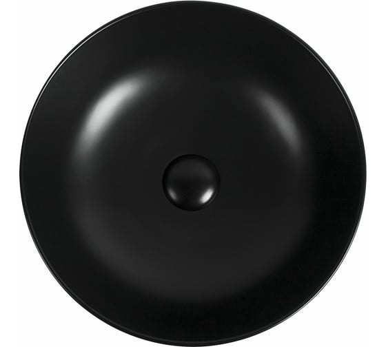 Керамическая накладная раковина Aquanet MOON-1-MB 415х415х135, черный матовый 00245827