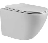 Унитаз подвесной TOKITO Цунами, безободковый, с микролифтом TATSUMAKI YAMA TOK-WC-YAMA