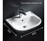 Раковина Roca Access 600x450, 1 отверстие ZRU9307610 3