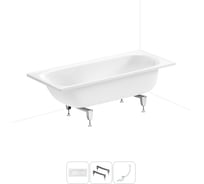 Стальная ванна 160х70 см Sanitana BLB Europa 20220638R в наборе 3 в 1 20220638R