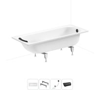 Стальная ванна 170х75 см Sanitana BLB Europa 20220675R в наборе 4 в 1 20220675R