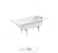 Стальная ванна 130х70 см Sanitana BLB Europa 20220592R в наборе 3 в 1 20220592R