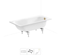 Стальная ванна 150х70 см Sanitana BLB Europa 20220624R в наборе 3 в 1 20220624R