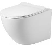 Унитаз подвесной безободковый Agger TORNADO сиденье с микролифтом AT09150