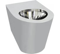 Унитаз из нержавеющей стали без сливного бака глянцевый 390x355x640 Nofer 13013.B