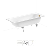 Комплект 3 в 1 Sanitana BLB Europa 2,2 стальная ванна 170x70 с ножками и сифоном 20220656R