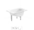 Комплект 3 в 1 Sanitana BLB Europa Mini стальная ванна 105x70 с ножками и сифоном (состои 20220542R 10