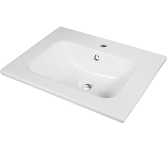 Тумба с раковиной подвесная DREJA EUPHORIA 60 см, 2 ящика, белый матовый 640344 99.2015K