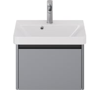 Тумба с раковиной подвесная DREJA LUXURY 55 см, 1 ящик, серый базальт 11055-KL 99.2011K