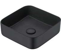 Комплект 2в1 IDDIS Basic умывальник и выпуск, черный матовый BASBM01i27