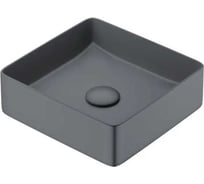 Комплект 2в1 IDDIS Basic умывальник и выпуск, серый матовый BASGM01i27