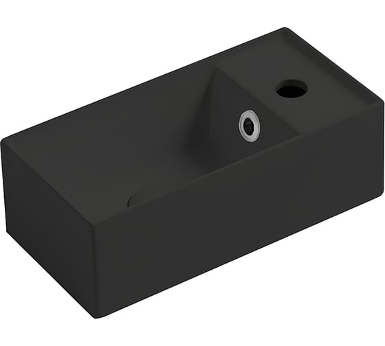 Раковина накладная/подвесная SIMAS AGILE размер 40x20, черный матовый AG 20 nero matt