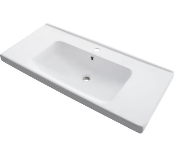 Тумба с раковиной RUVANN VAUS 100 + Гармония 100 в ванную подвесная Т.VAUS.П-100П-KIT-GAR