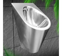 Писсуар настенный ZARATSU Тип 2, со скрытым подключением воды, антивандальный, из нержавеющей стали AISI 304 Z-PN-01