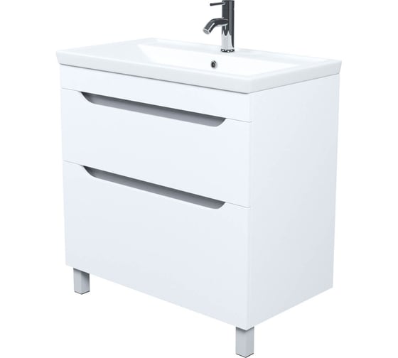 Тумба с умывальником IDDIS напольная, 80 см, белый, Sky, , подходит умыв. 4078000i28 SKY80WFi95K 1