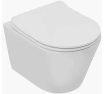 Унитаз подвесной с сиденьем Aquanet Atago 3.0 W SHORT TORNADO (Soft Close-SLIMSEAT) 348006