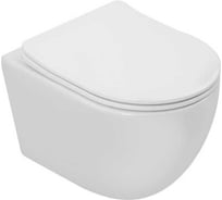 Унитаз подвесной с сиденьем Aquanet Cetus 3.0 W SHORT TORNADO (Soft Close-SLIMSEAT) 348005