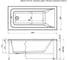 Ванна Aquanet BRIGHT 145x70 см,120 ф/п б/п 347857 4
