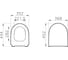 Комплект Vitra L-Box Sento Rim-Ex подвесной безободковый унитаз с тонким сиденьем с микролифтом, инсталляцией и клавишей смыва Root Round глянцевый хром 9830B003-7212 14